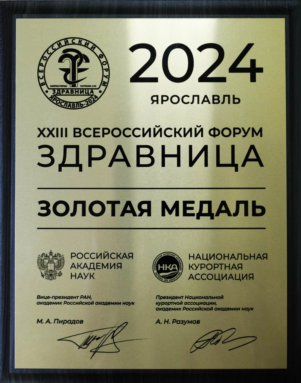 Золотая медаль